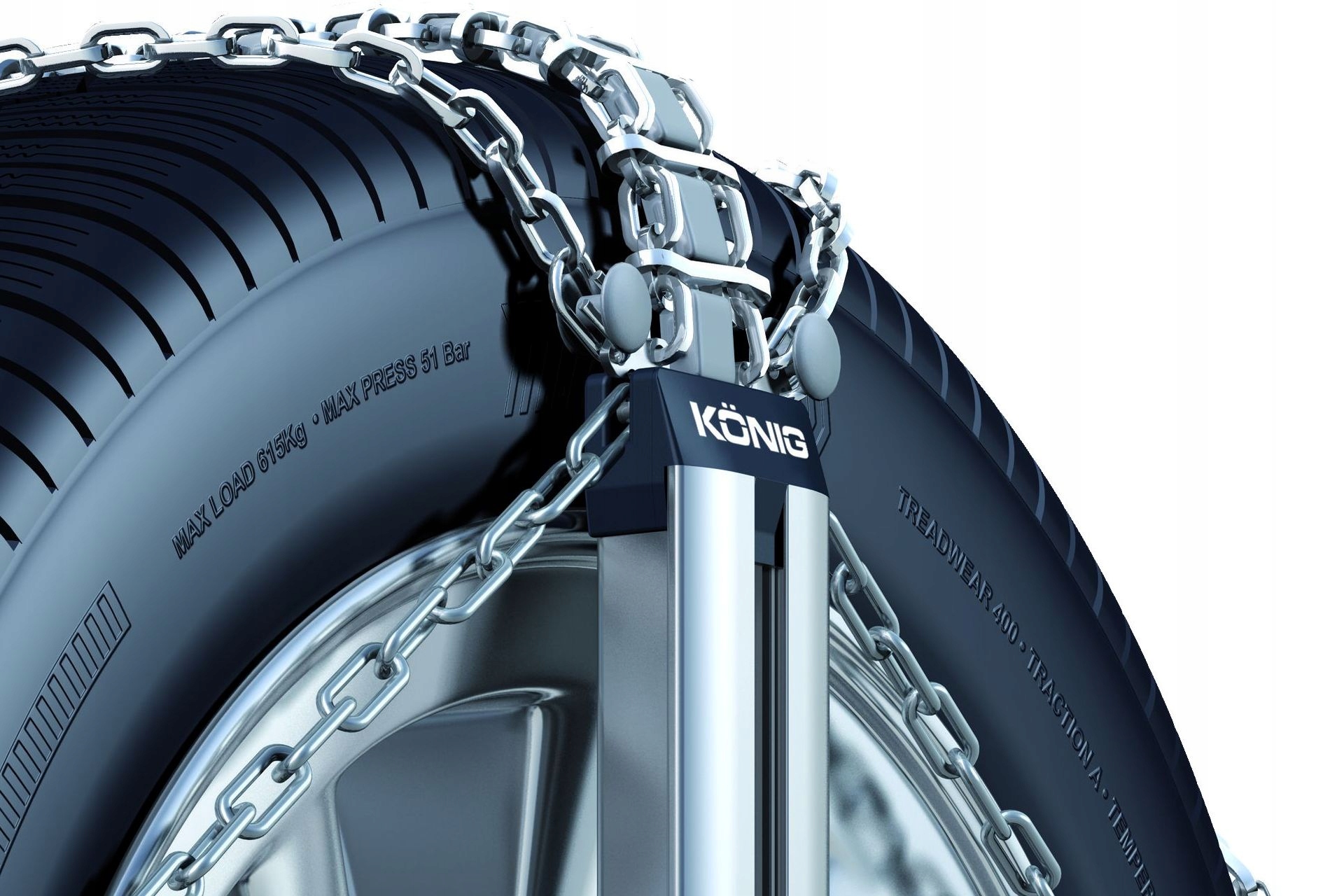 Łańcuchy śniegowe EASY-FIT SUV KN 255 255/55R18 Grupa rozmiarowa KN 255