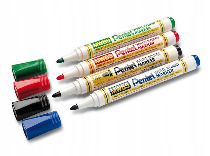 

Markery do białych tablic Pentel 4k mazaki Suchośc