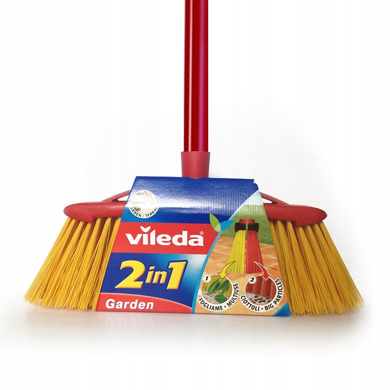 

Vileda Szczotka miotła zewnętrzna 2 w 1 z kijem