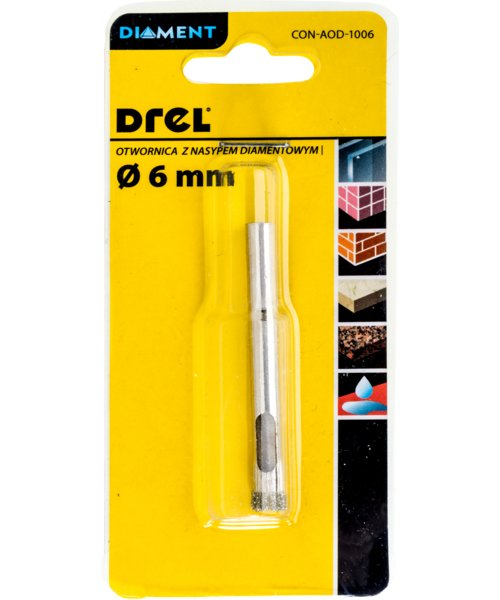 

Otwornica diamentowa z nasypem 8mm Drel
