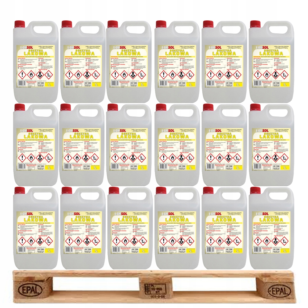 

Rozcieńczalnik Benzyna Lakowa Paleta 64 x 5L