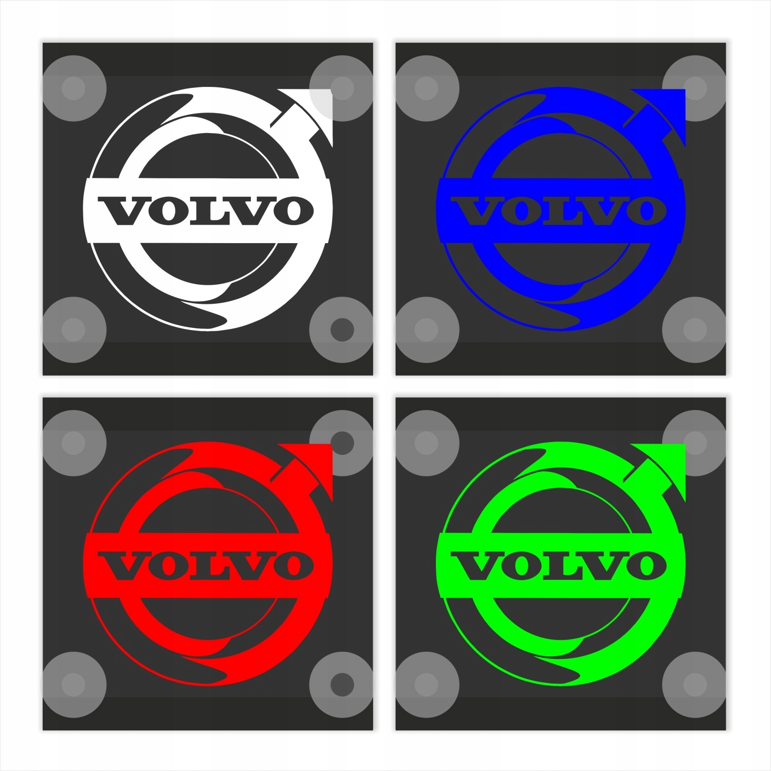 Tabliczka naroznikowa LED LOGO VOLVO 2 szt Weight with packaging 0 4 kg