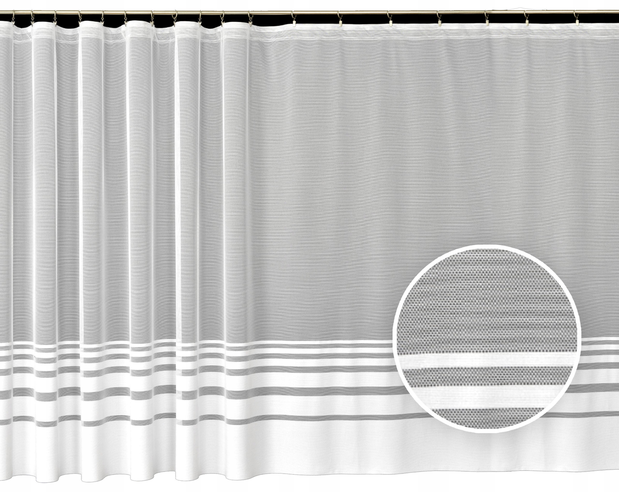 Mg Záclona žakár 4113 Bílá 380x250 hotová s páskou