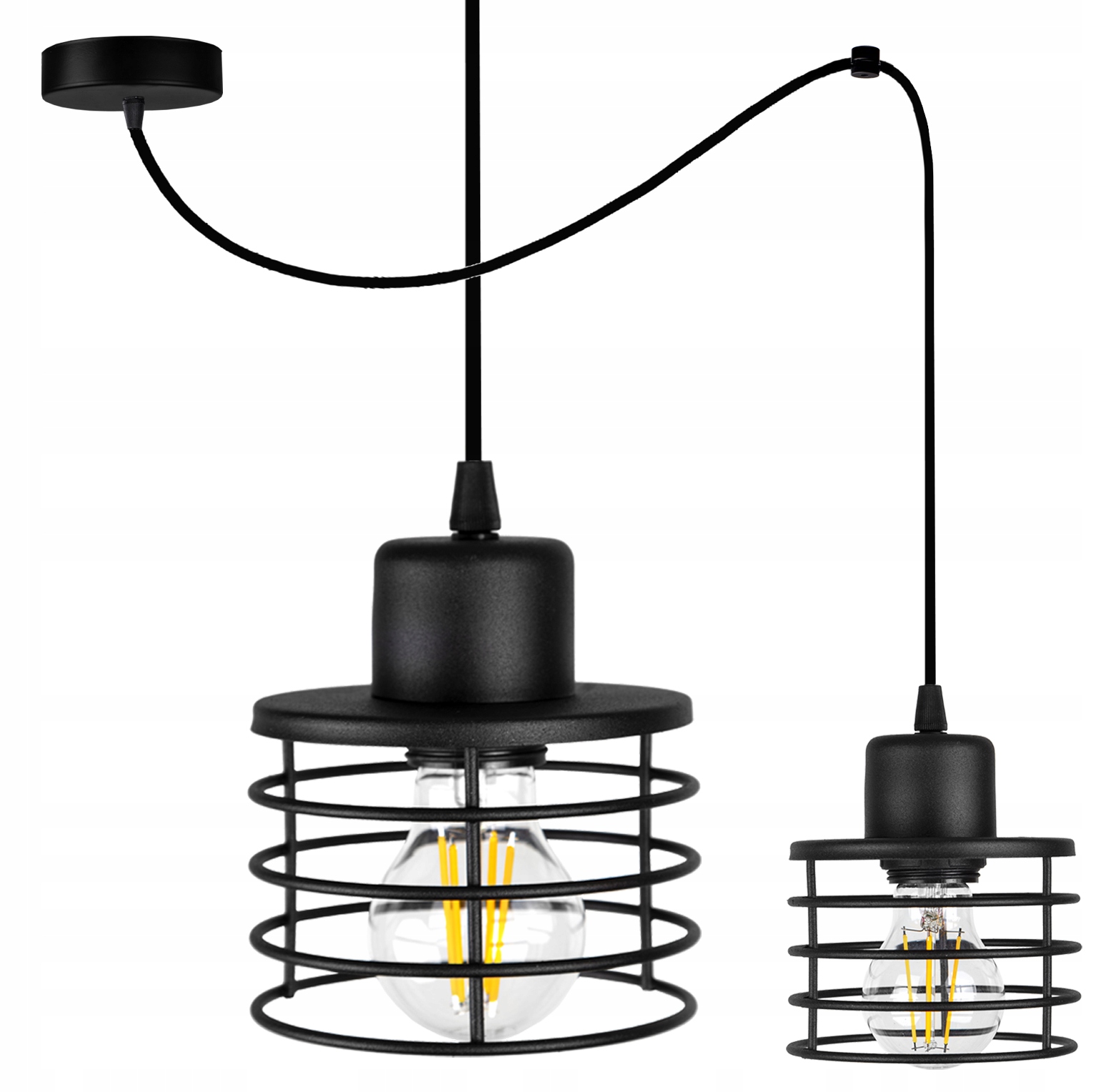 

Lampa Wisząca Sufitowa Żyrandol Pająk Edison Loft