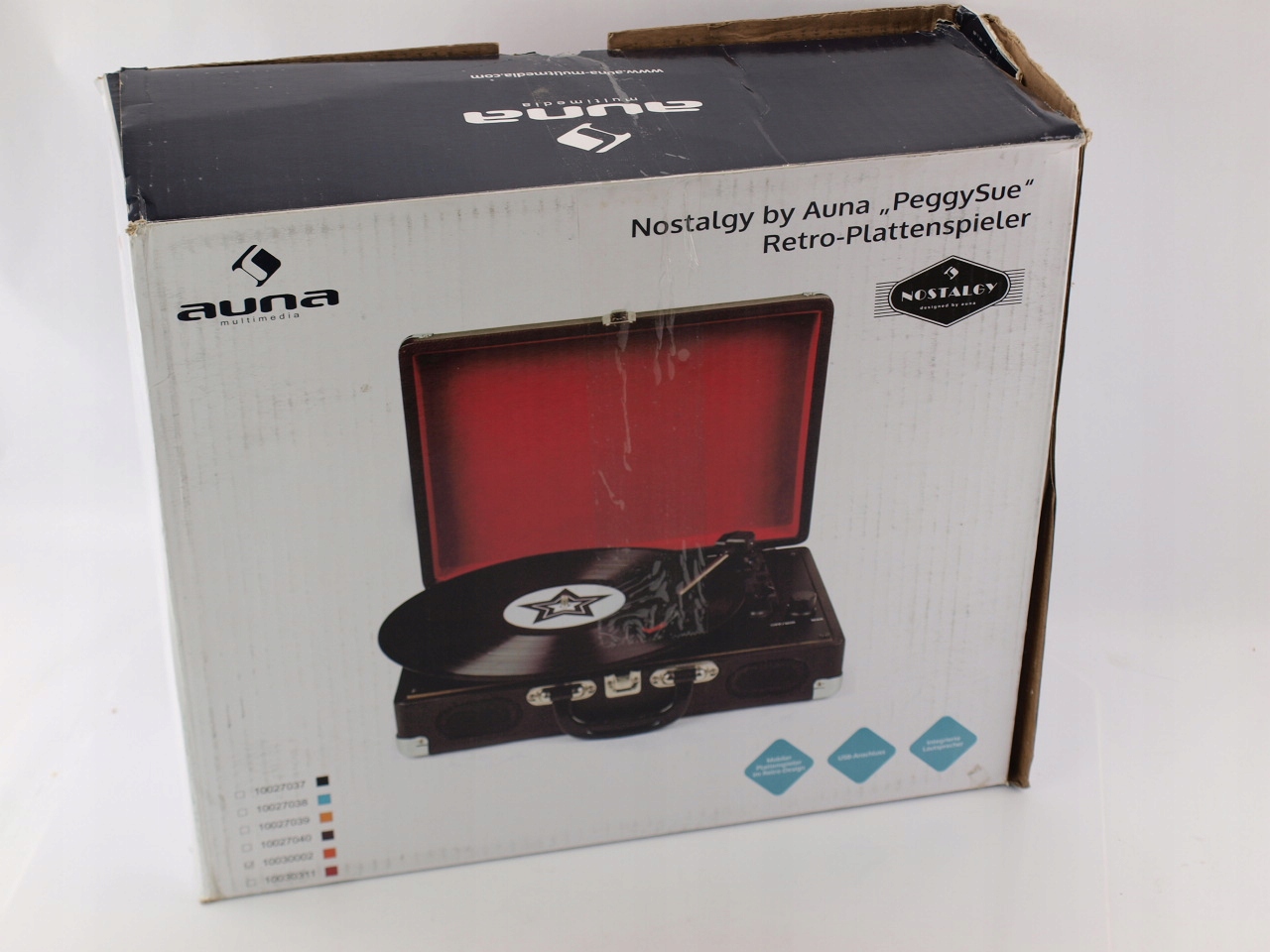 Gramofon AUNA PEGGY SUE Napęd paskowy