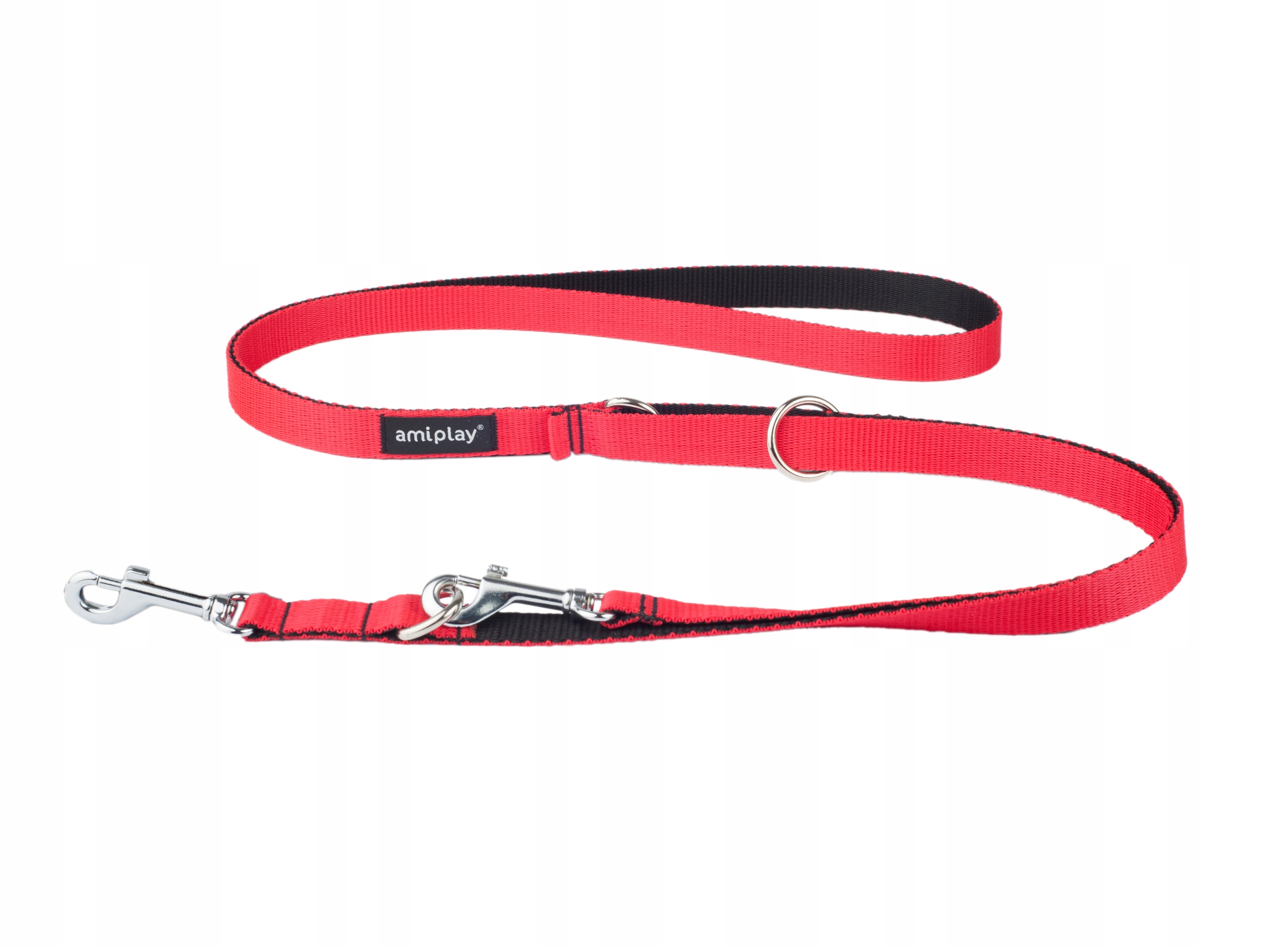 

amiplay Smycz przepinana 6in1 Twist L Czerwona