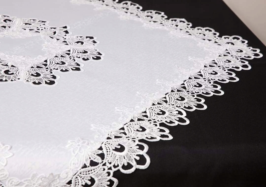 OBRUS GIPIURA PROSTOKĄT 90x200 PLAMOODPORNY ECRU Typ obrus