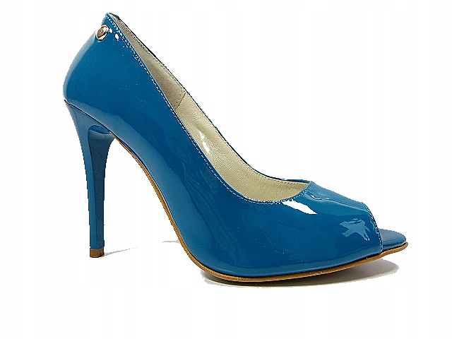 Dámské lodičky Mořské lodičky na podpatku kožené bez prstů J.w 39