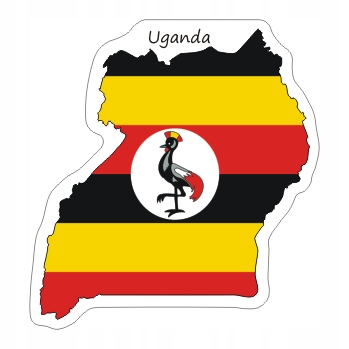 

Naklejka Uganda na Walizkę Auto Moto Flaga