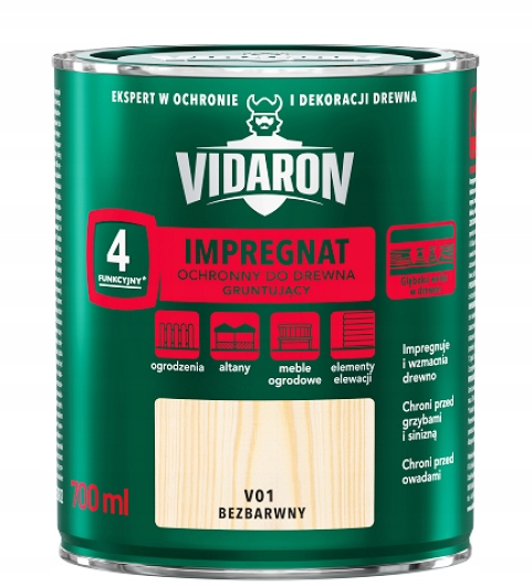 

Vidaron Impregnat Gruntujący 0,7L V01 Bezbarwny