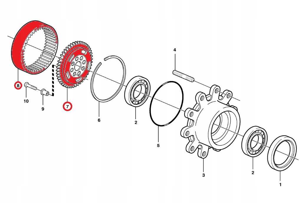 ВЕНОК SATELIT + ЗВЕЗДОЧКА MANITOU 549297 MLT524