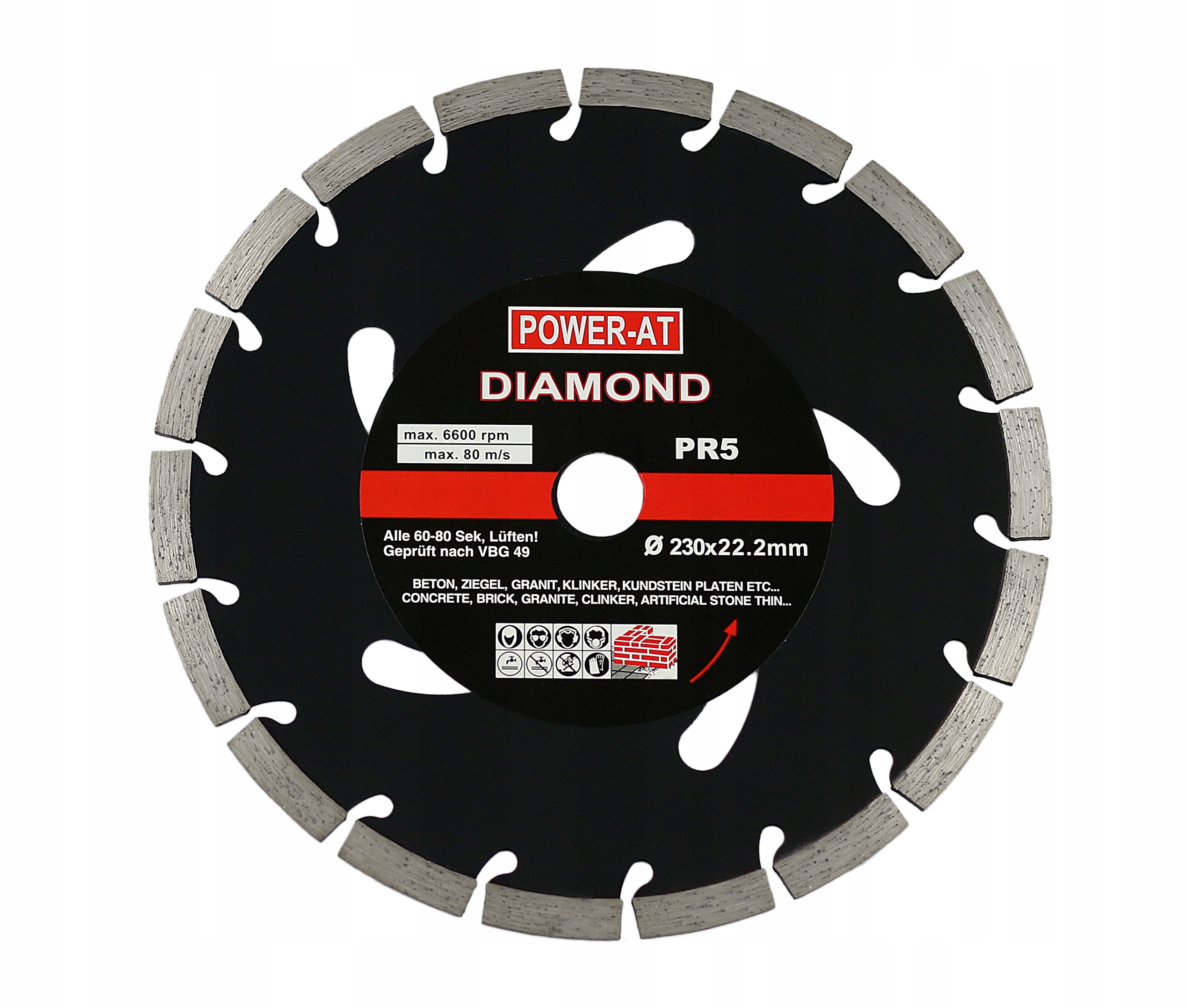 

Tarcza Diamentowa Segment Betonu Kostki 230 mm