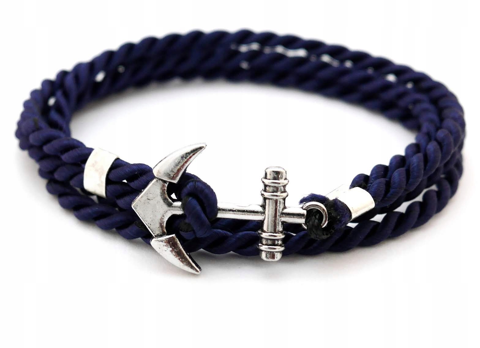 Bransoletka MĘSKA z kotwicą PERSONALIZACJA INICJAŁ Marka Inna marka