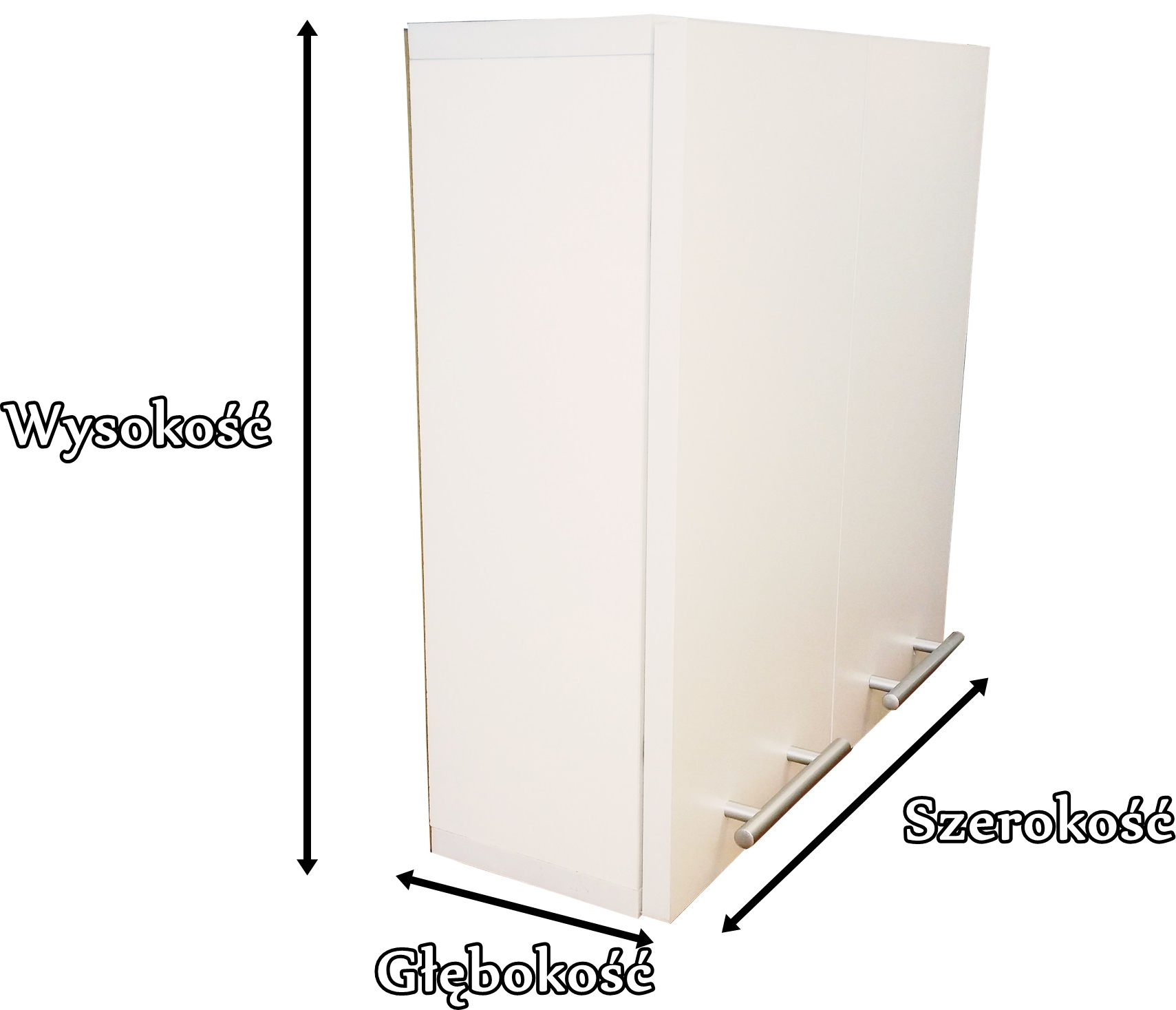 Szafka łazienkowa wisząca 60x70 ZMONTOWANA głęboka Szerokość mebla 70 cm