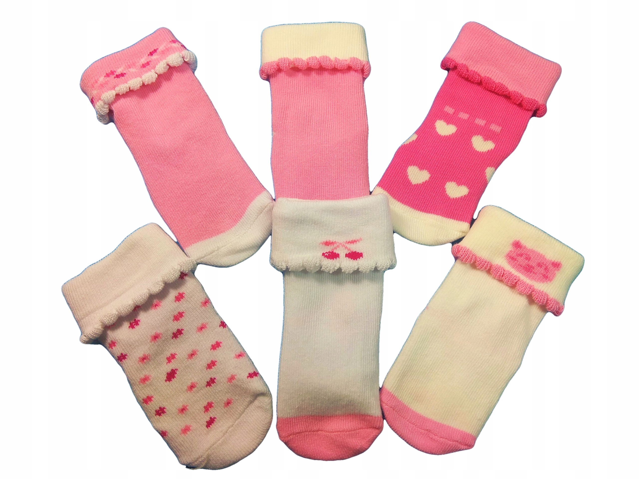 

Skarpetki niemowlęce 6-12m. dziewczynka 6-PAK