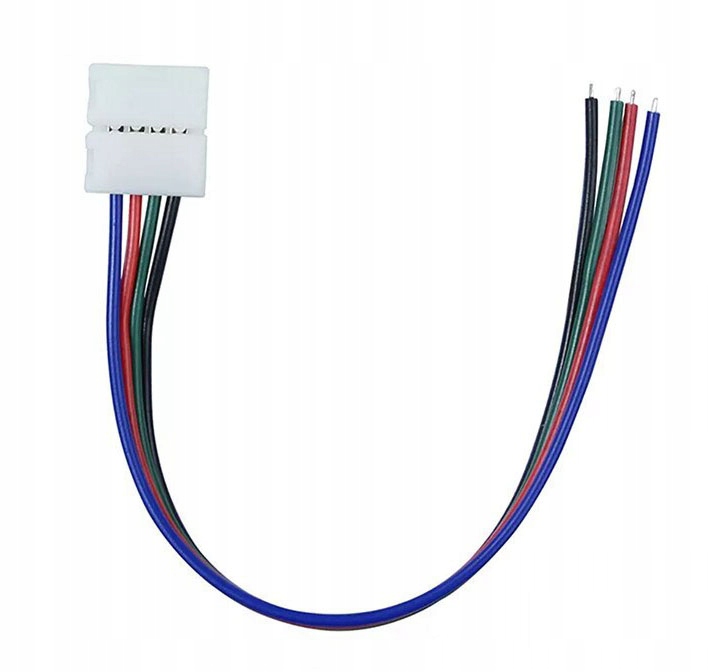 

Złączka do taśmy Led Rgb 10mm 5050 z kablem 10cm