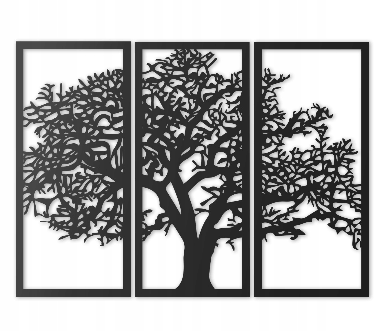 Ażurowa dekoracja ścienna 3D TRYPTYK DRZEWO ŻYCIA