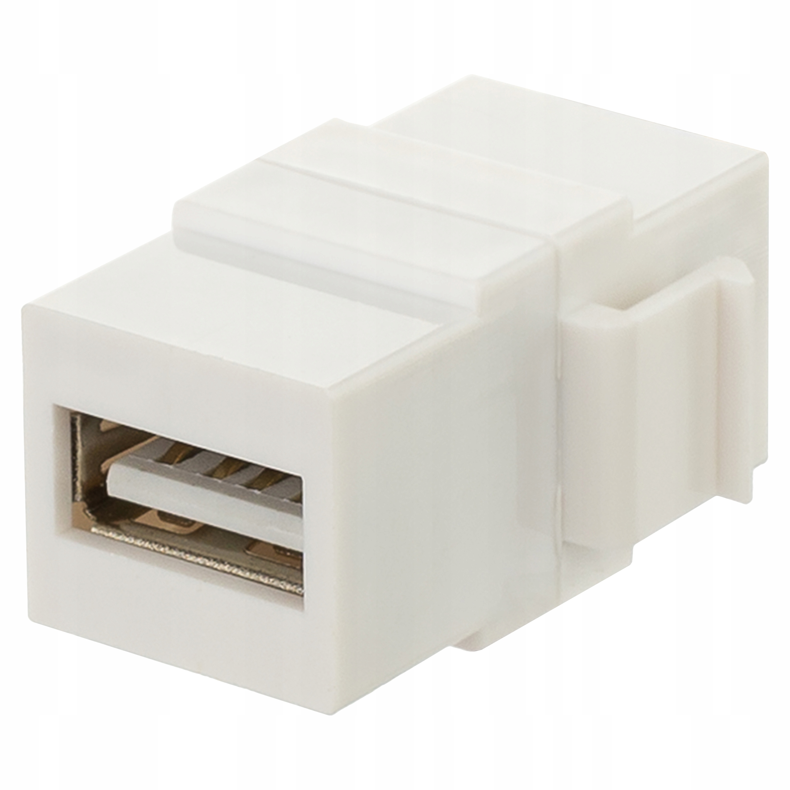 

Mediabox 45x45 Keystone gniazdo Usb beczka biały
