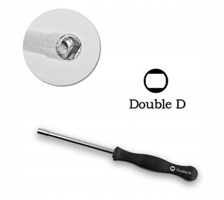 DO REGULACJI GAŹNIKÓW WKRĘTAK KLUCZ PODWÓJNE D