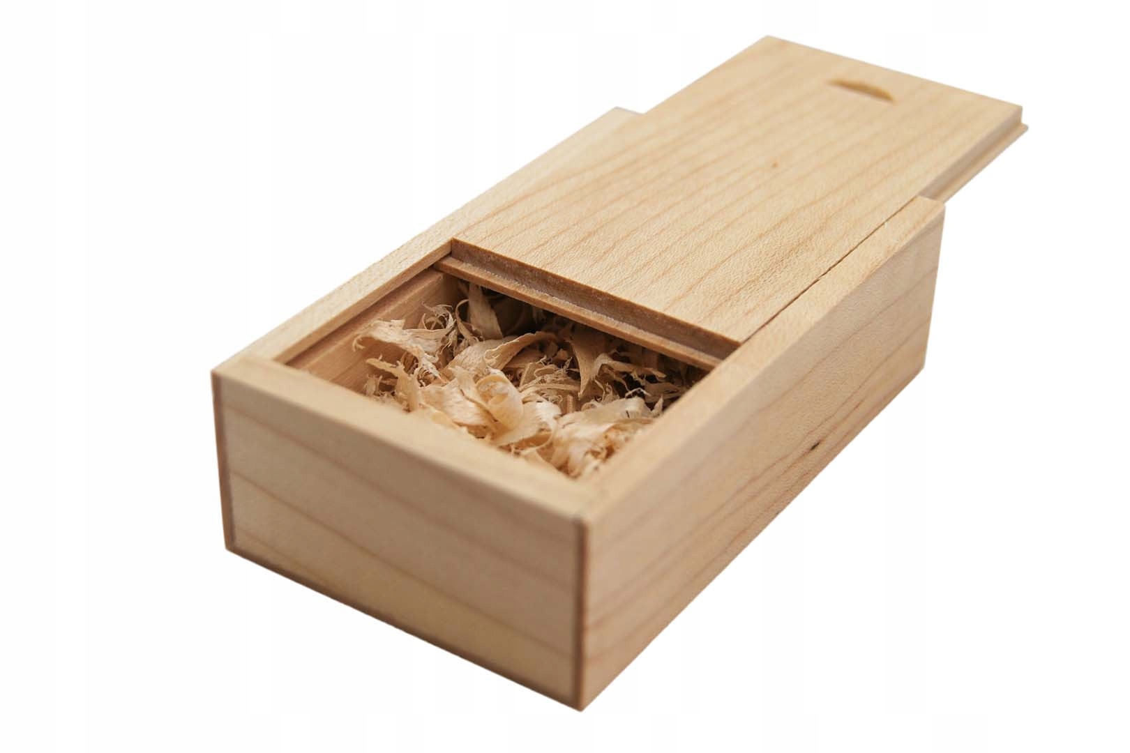 4 GB Jasny Drewniany pendrive + pudełko Kolor brązowy