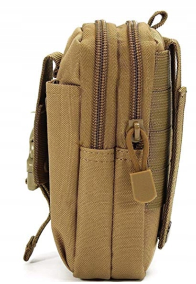 SASZETKA WOJSKOWA BIODRÓWKA NERKA KHAKI PIASKOWY Materiał dominujący syntetyk