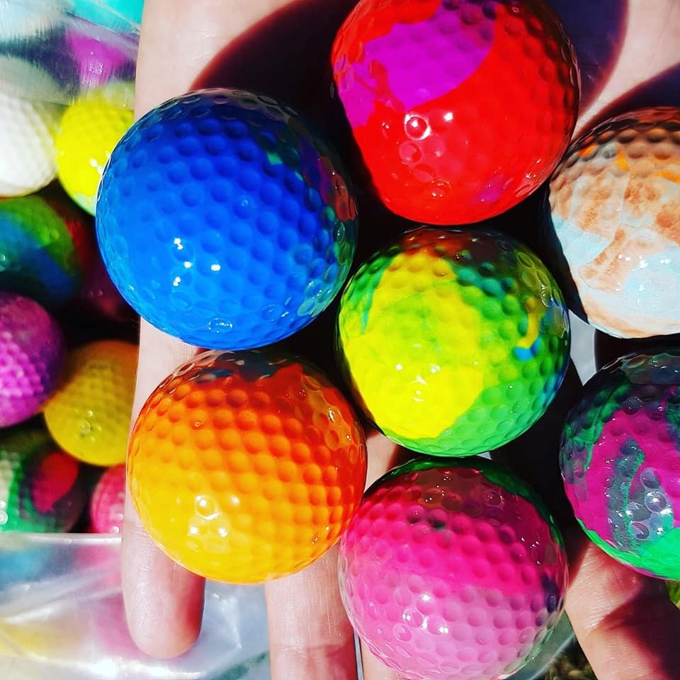Красочные мини-гольф-мячи и гольф хита !!!
