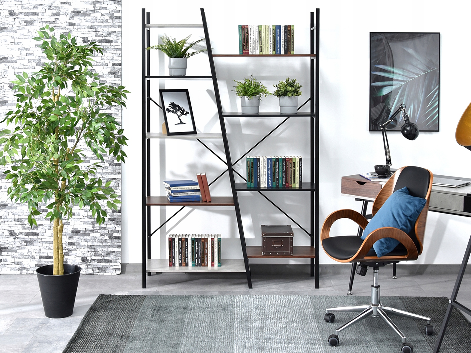 NOWOCZESNY REGAŁ DO PRACOWNI GEFION PATCHWORK Kod producenta 5907698615347