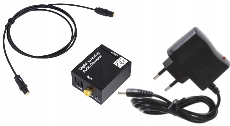 

Konwerter Optyczny Toslink Coaxial Na 2x Cinch Rca