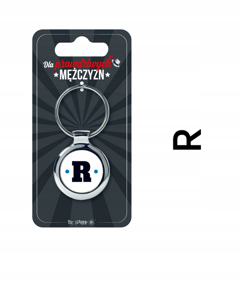

Brelok metalowy "r"