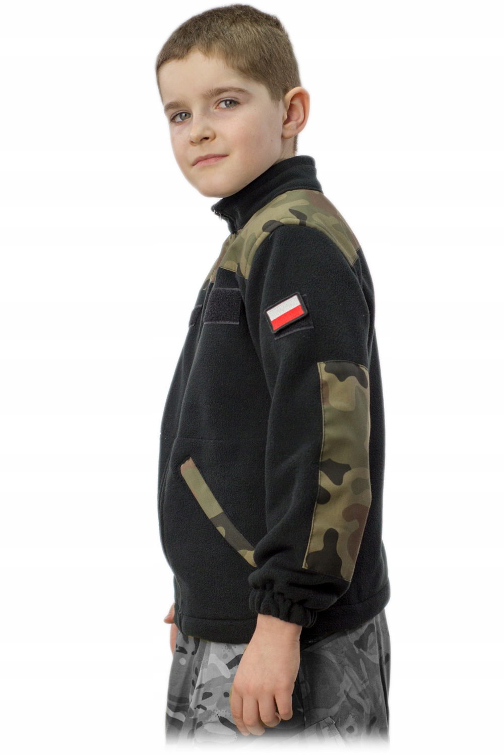 Dziecięcy Polarek Polski Wz2010+Flagi Czarny r.98 Płeć chłopcy dziewczynki