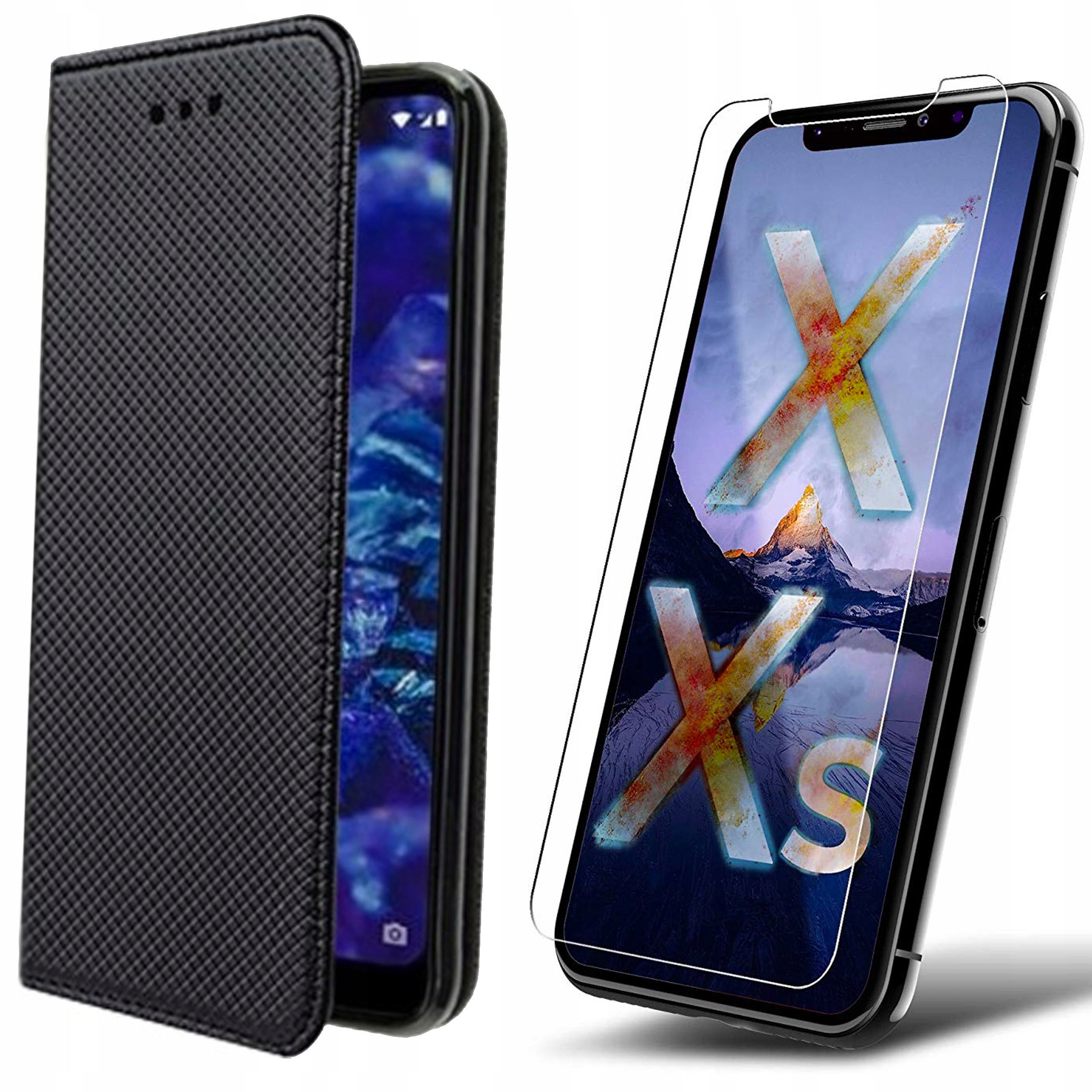 ЧЕХОЛ case Smart MAGNET для iPhone X / XS + СТЕКЛО 9H