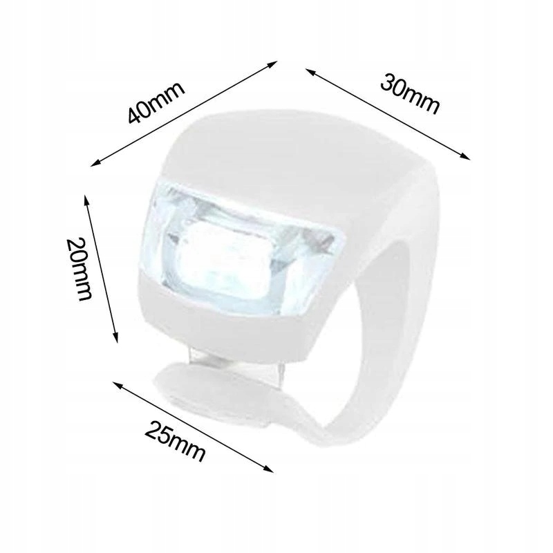 OŚWIETLENIE nordic walking SILIKON zestaw LED Rączki brak informacji