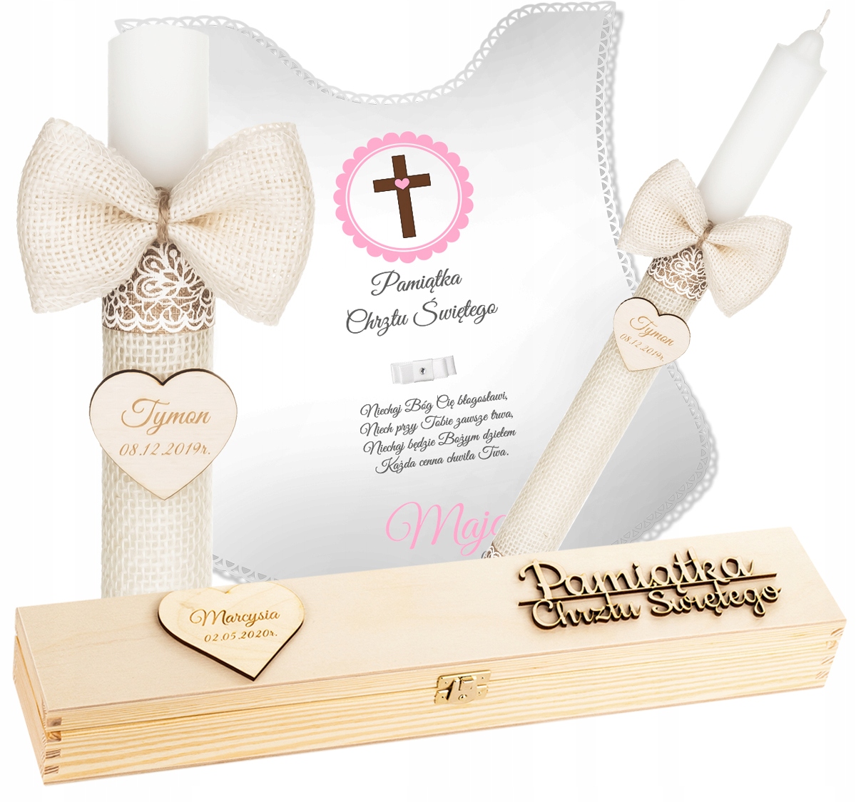 

Świeca Na Chrzest Grawer Pudełko Szatka Do Chrztu