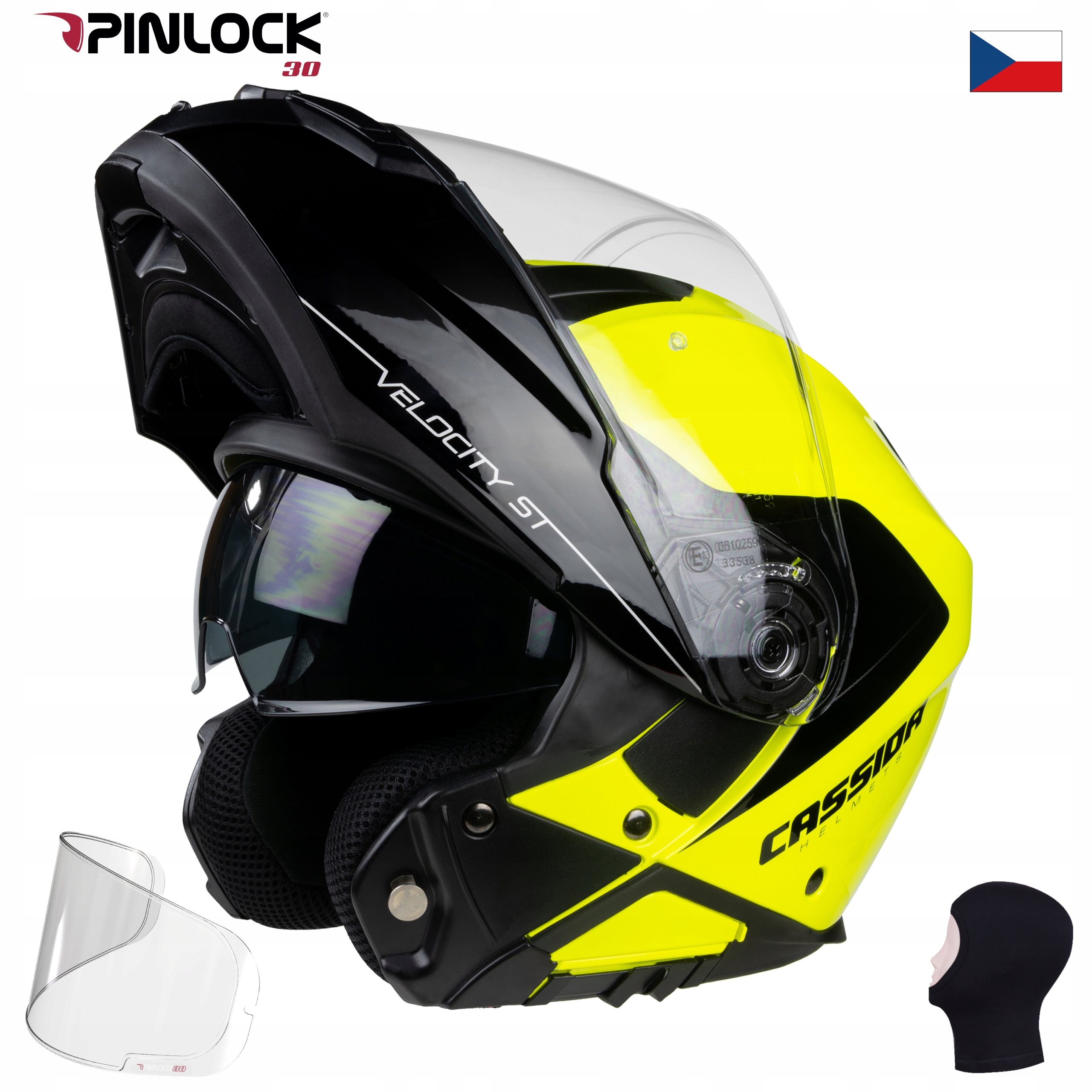 CASSIDA KASK MODUŁOWY V-CITY + PINLOCK ANTYPARA Homologacja europejska ECE R22-05