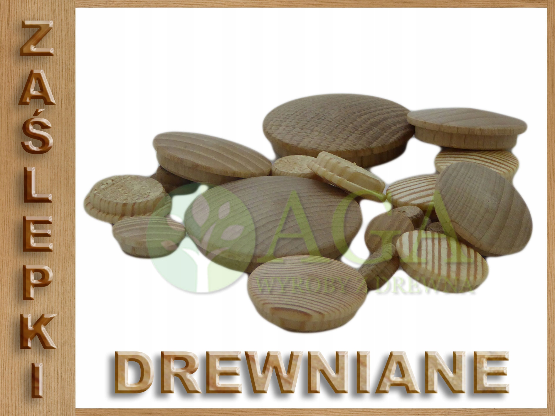 ZAŚLEPKI DREWNIANE BUK DĄB SOSNA JESION FI 10 Kod producenta zaslepki