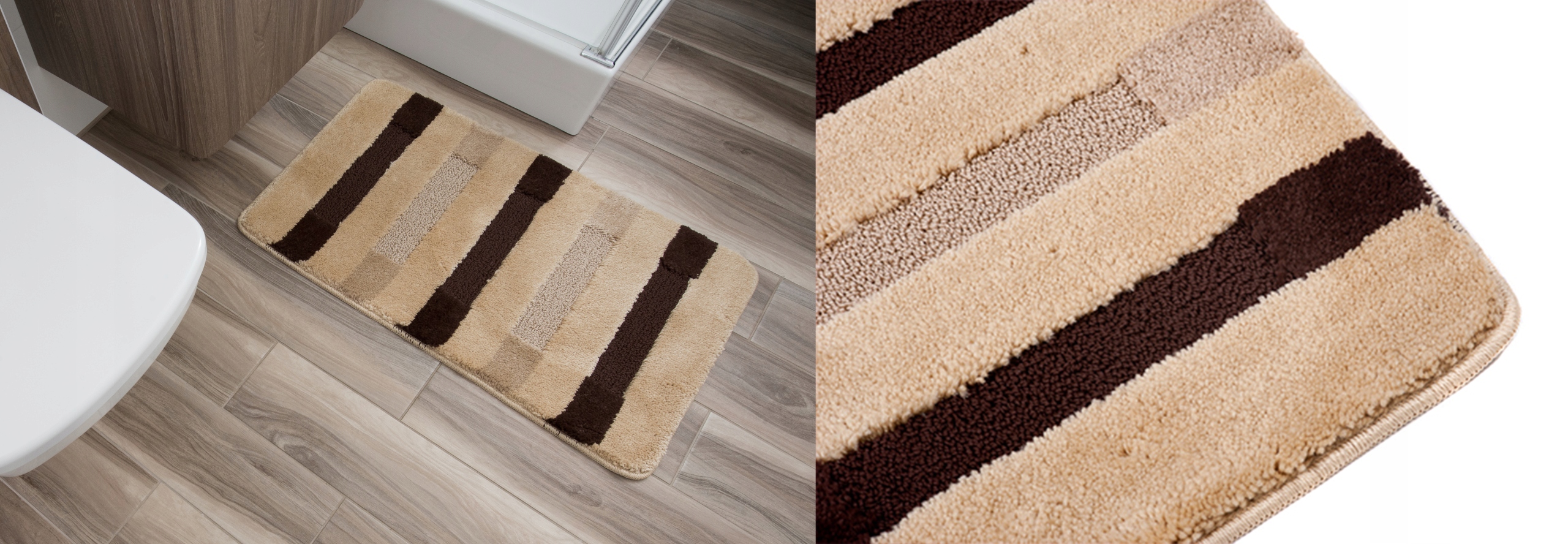 DYWANIKI ŁAZIENKOWE 1 EL. 3D NOWE WZORY - KOLORY Długość 80 cm