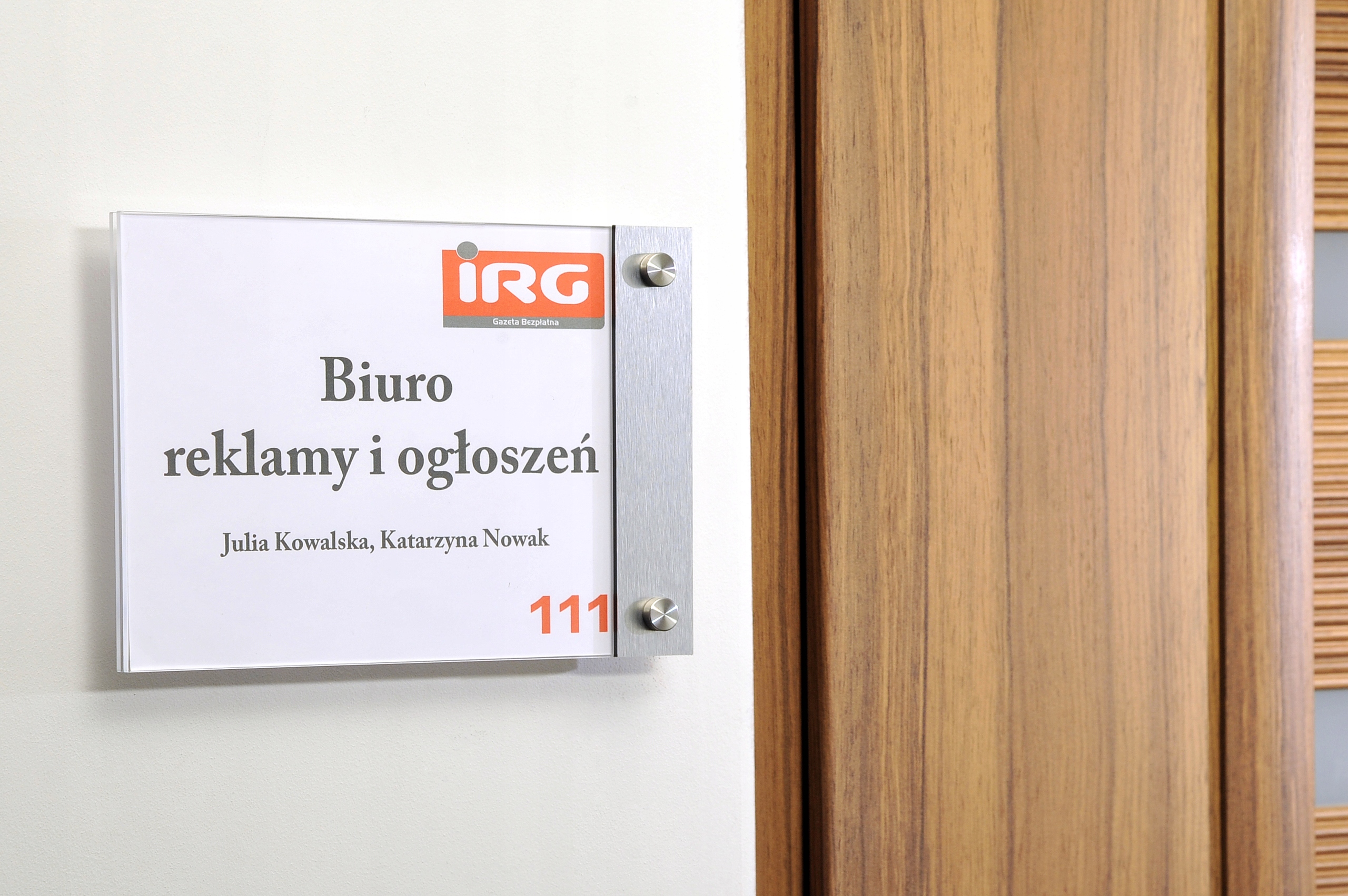 Prestiżowa tabliczka informacyjna INOX