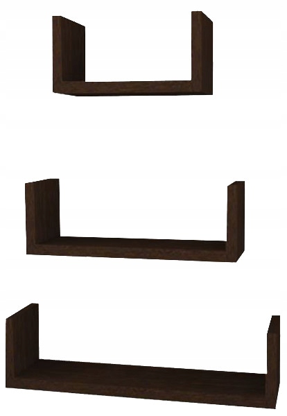 

Zestaw półek wiszących wenge