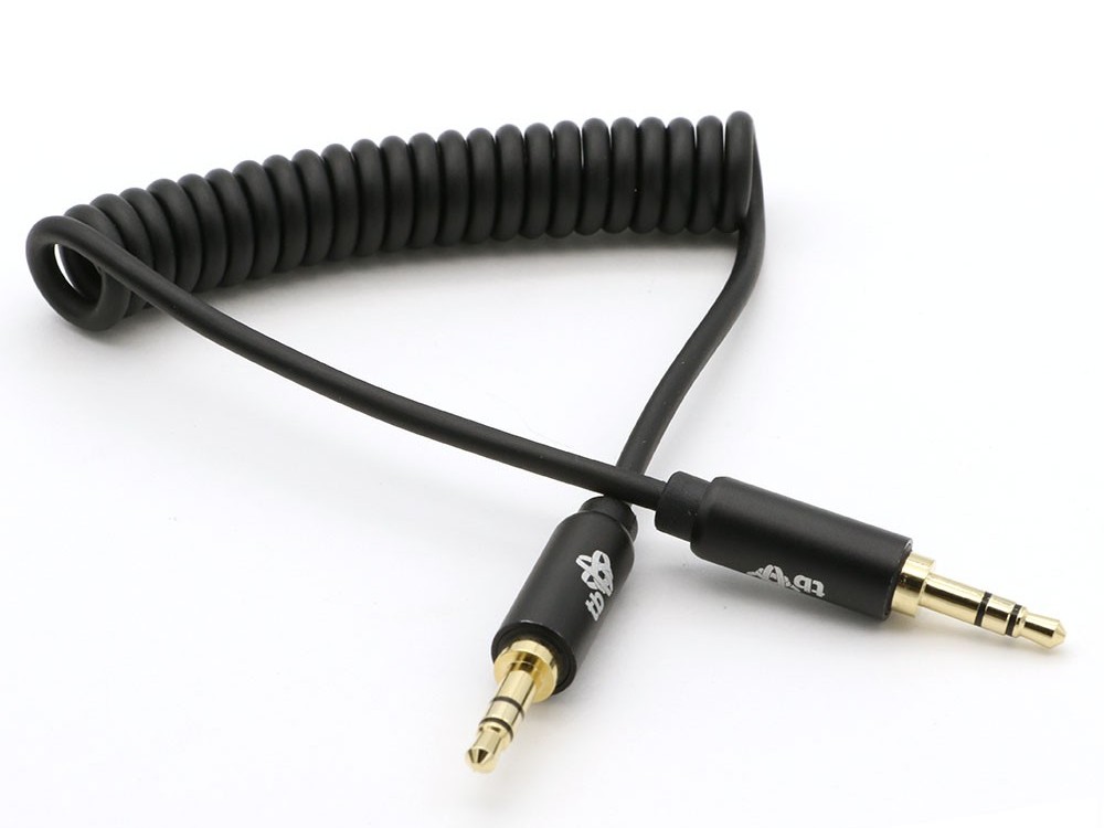 DOBRY RED Kabel Mini Jack HQ 1M Gold Spirala