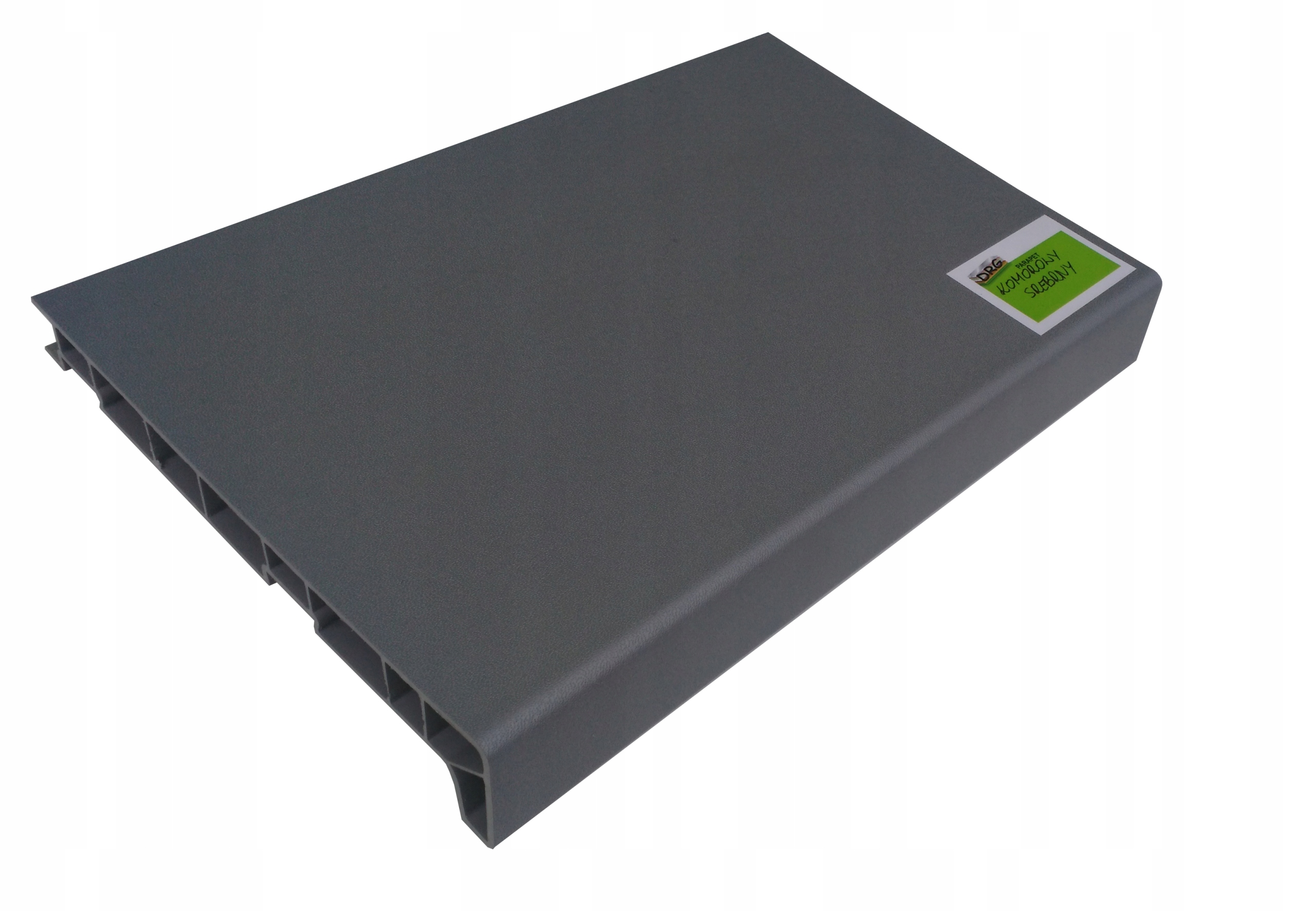 PARAPET WEWNĘTRZNY KOMOROWY PCV SREBRNY 15 CM