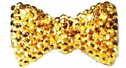 

Złote Kokardki Diamenciki Spinki Super Mini Yorki