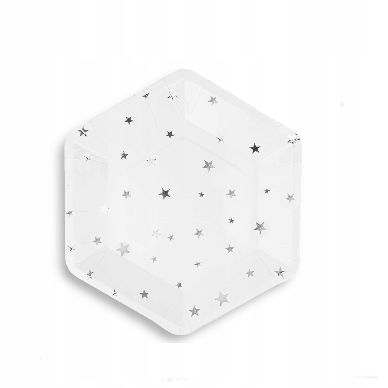 TALERZYKI białe sr papierowe 8 szt 23 cm urodziny