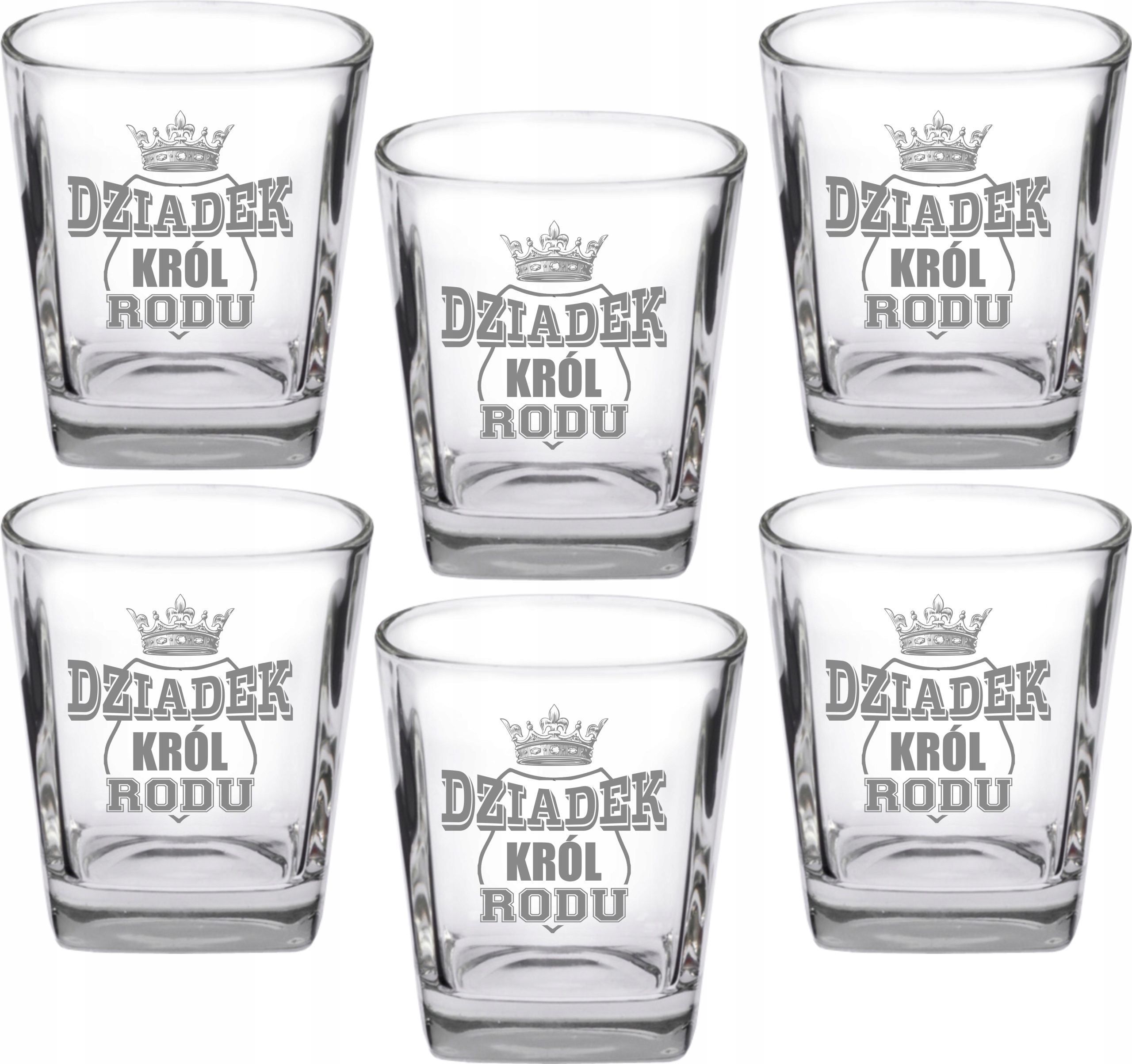 SZKLANKI DO WHISKY 6 X 250 ML Z GRAWEREM PREZENT
