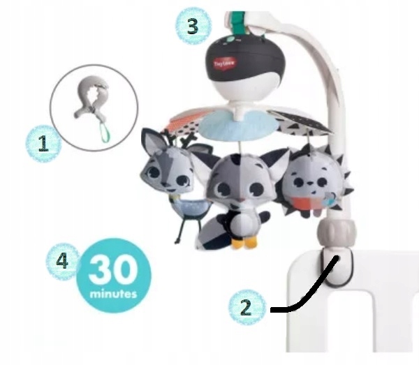 TINY LOVE Karuzelka muzyczna Karuzela Podróżna 3W1 Płeć chłopcy dziewczynki