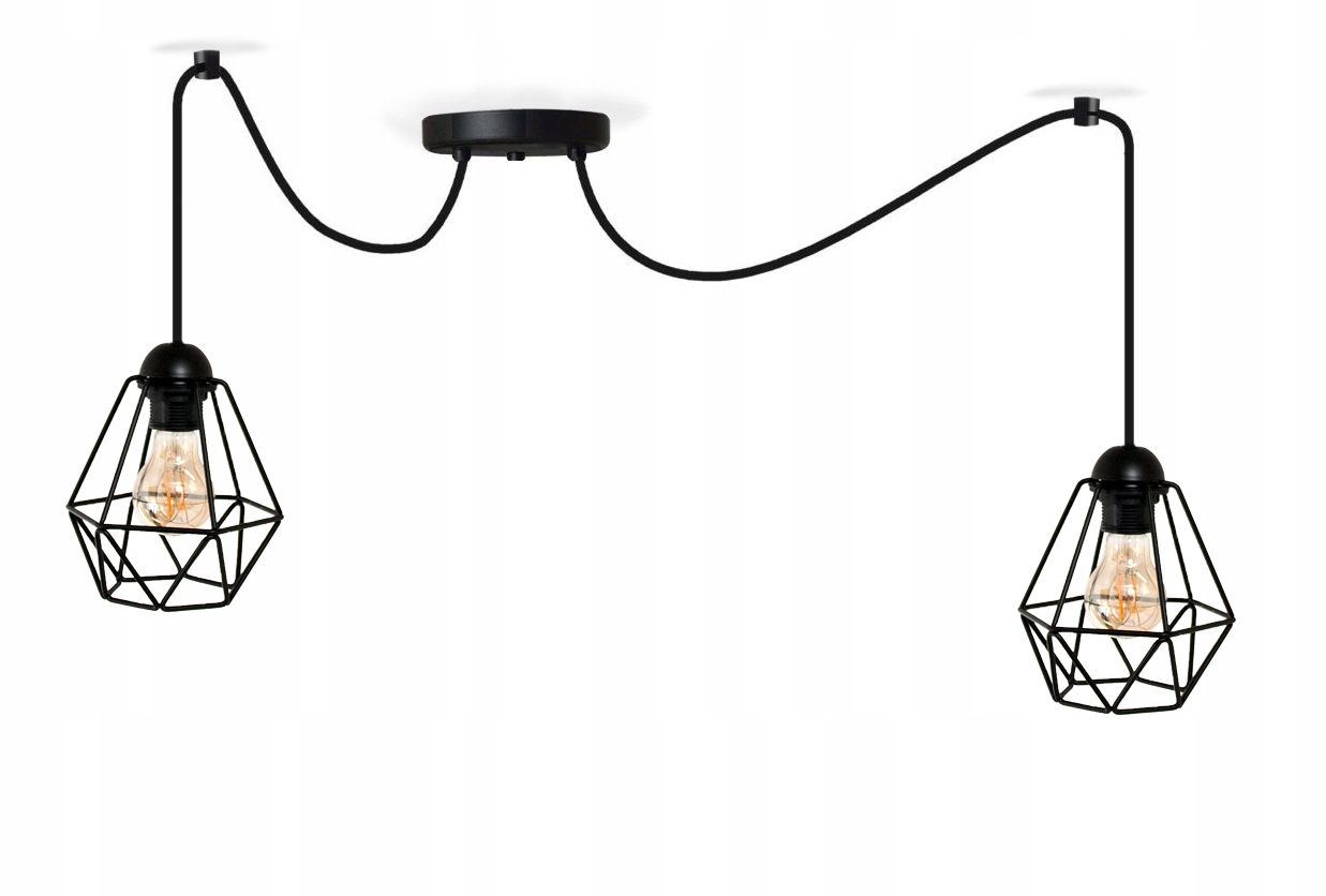 Lustrová závěsná lampa Pajak Diamond 2 stropní lampy do obývacího pokoje