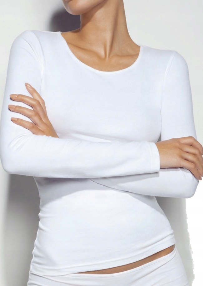 T-SHIRT Z DŁUGIM RĘKAWEM ATLANTIC BLV200 BIAŁY XL