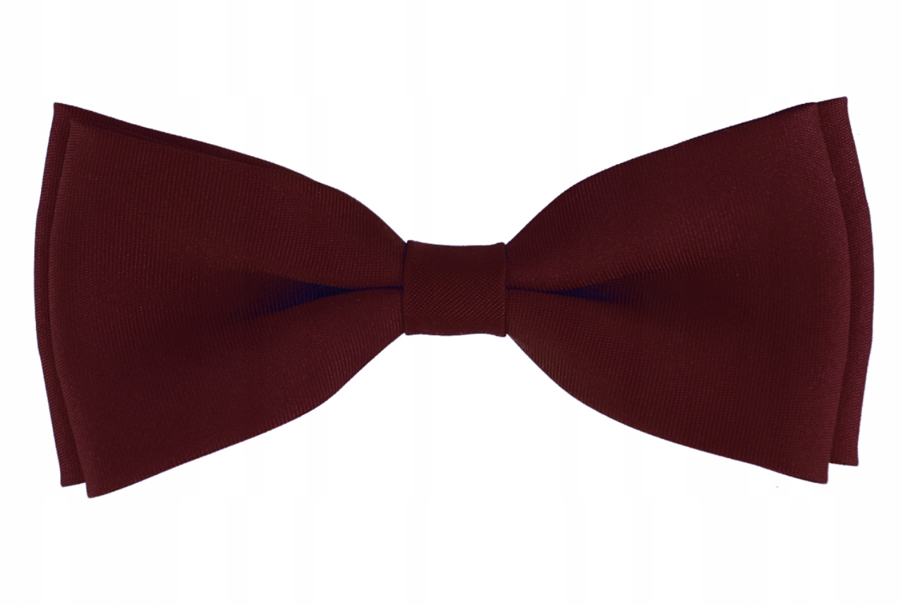 

Mucha Bordowa Męska Muszka Bordo Matowa