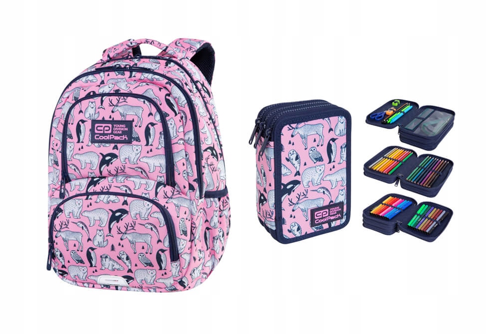 

Plecak Spiner 24L + piórnik CoolPack, Pink Ocean