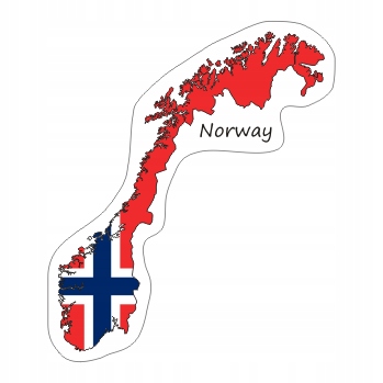 

Naklejka Norwegia na Walizkę Moto Auto Flaga