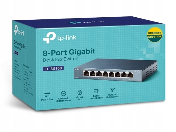 Switch TP-Link TL-SG108 8port 1000Mbs Gigabit QoS